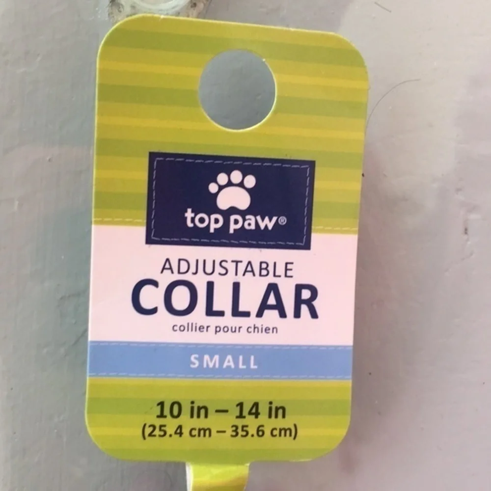 TOP PAW pink flowered dog‎ collar